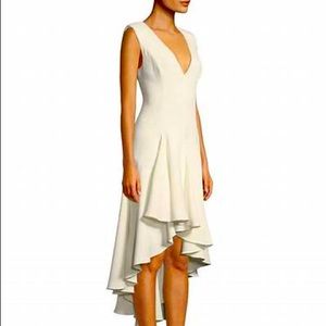 Halston Heritage Crepe Hi-Low Dress - Sz 4